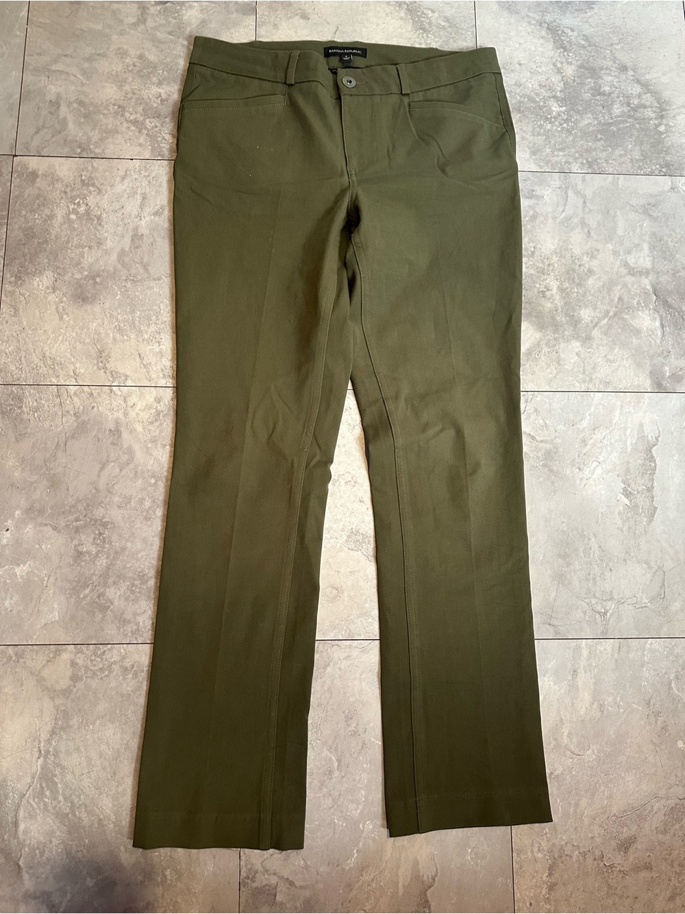Banana Republic Olive Green Women's Pants